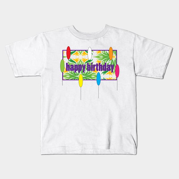 birthday Kids T-Shirt by kenwildesign